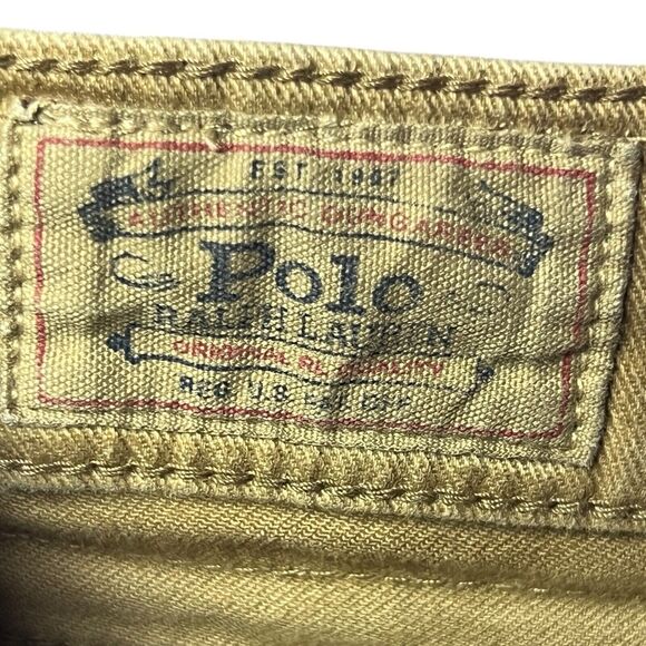 Authentic Dungarees Polo Ralph Lauren Jeans Brown Tompkins Skinny 28 Mid Rise - Picture 8 of 16